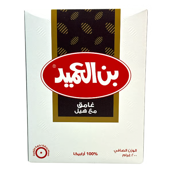 Al Ameed Dark Coffee With Cardamom 24x200gr  بن العميد دارك بالهيل