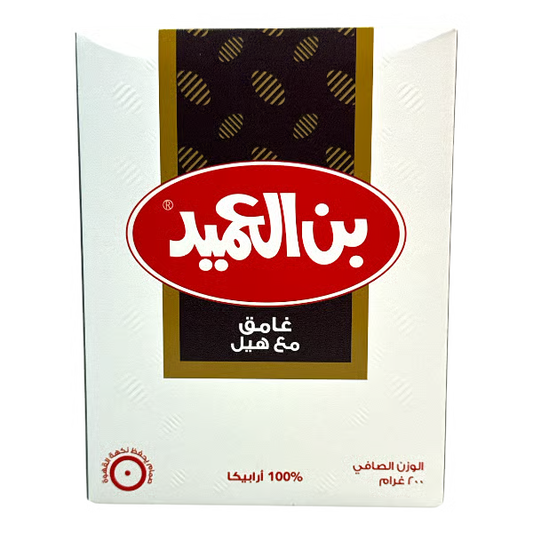 Al Ameed Dark Coffee With Cardamom 24x200gr  بن العميد دارك بالهيل