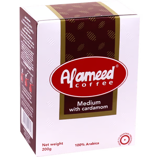 Al Ameed Medium Cardamom Coffee 24x200gr  بن العميد بالهيل وسط