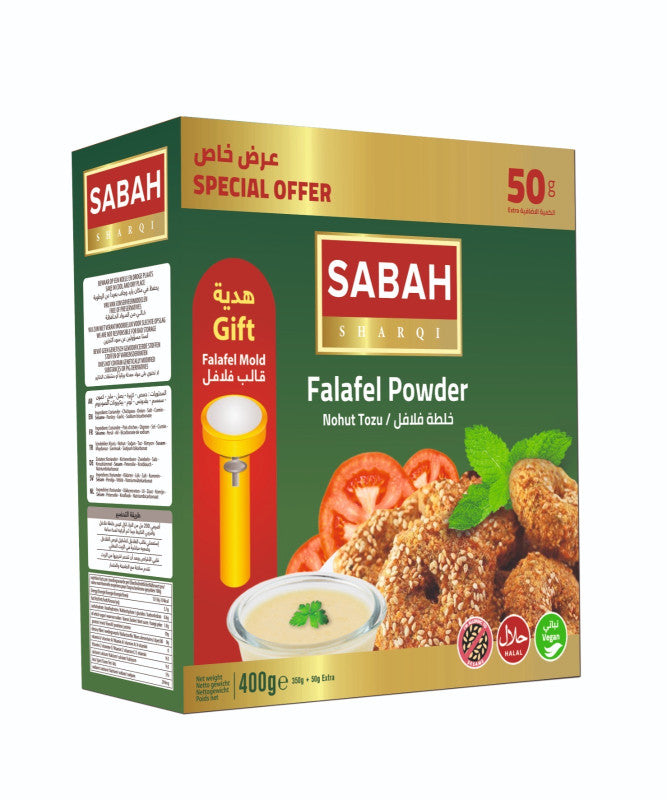Al Sabah Falafel With Template 12x400gr  فلافل مع قالب الصباح
