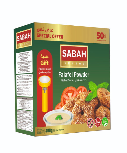 Al Sabah Falafel With Template 12x400gr  فلافل مع قالب الصباح