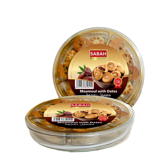 Al Sabah Maamoul With Dates 12x350gr  معمول الصباح بالتمر