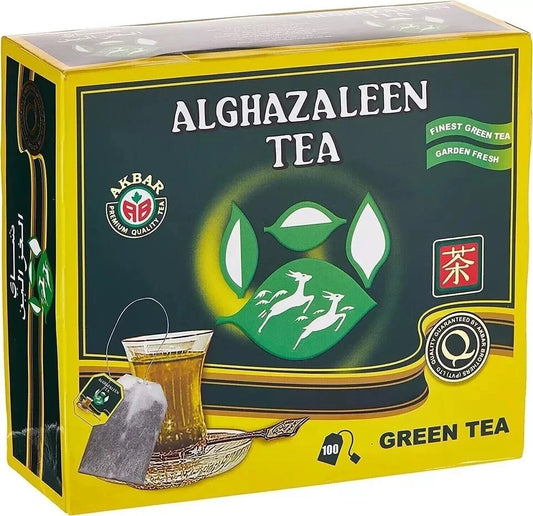 Alghazaleen Green Tea Bags 24x100St  شاي أخضر الغزالين أكياس