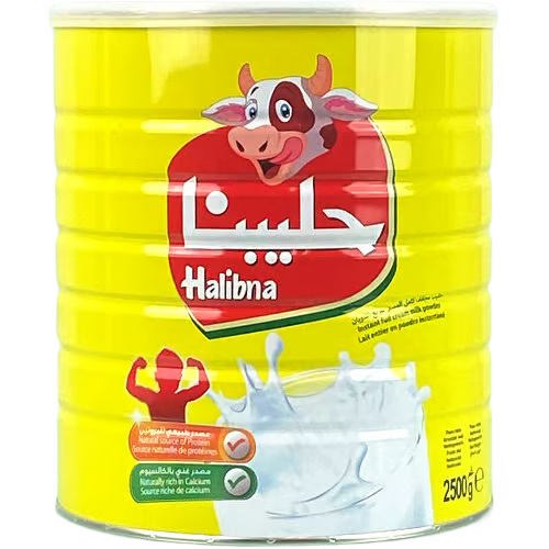 Halibna Evaporated Milk Can 6x2500gr  حليبنا حليب بودرة تنك