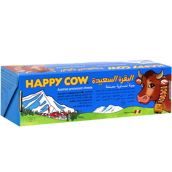 Happy Cow Processed Cheese 10x2Kg  جبنة البقرة السعيدة