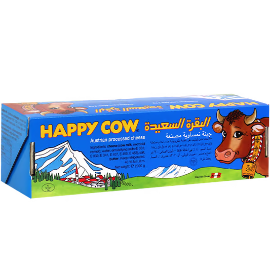 Happy Cow Processed Cheese 10x2Kg  جبنة البقرة السعيدة