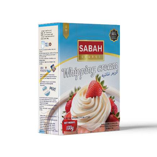 Al Sabah Creme Chantilly Vanilla 16x130gr  كريم شانتيه فانيلا الصباح