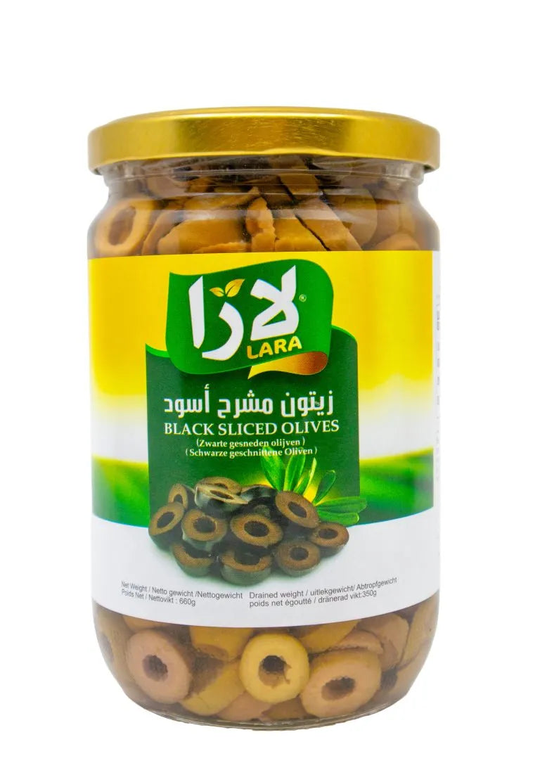 Lara Black Sliced Olives 12x660gr  زيتون اسود مشرح لارا