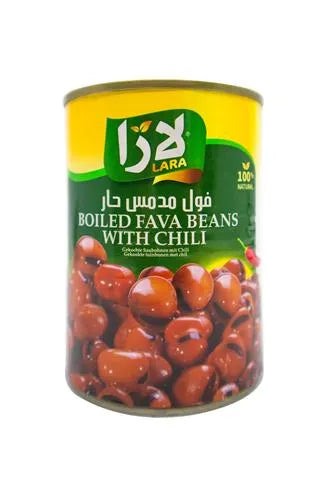 Lara Chilli Fava Beans Foul Medammas 24x400gr  فول خلطة حارة لارا