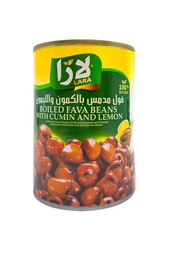 Lara Cumin & Lemon Fava Beans Foul Medammas 24x400gr فول خلطة كمون وليمون لارا