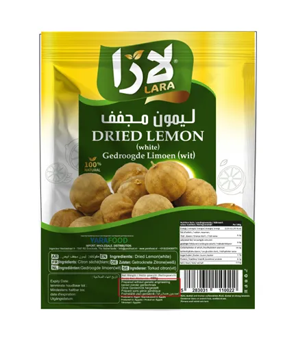 Lara Dried Lemon White 16x150gr  ليمون مجفف أصفر لارا لومي