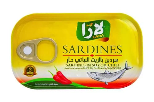 Lara Sardines Hot 50x125gr  سردين حار لارا