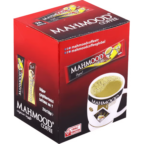 Mahmood 3-in-1 Coffee Stick 15x24x18gr  قهوة محمود