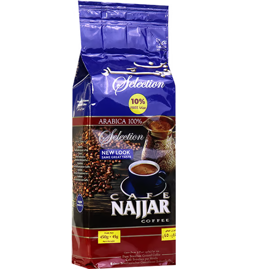 Najjar Blue Coffee 10x450gr  بن النجار أزرق بدون هيل