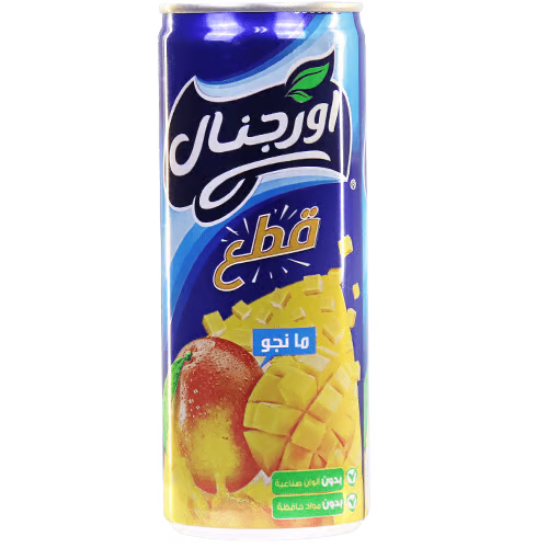 Natural Mango Juice Original 24x240ml  عصير اورجينال منغا بالحبيبات
