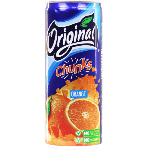 Natural Orange Juice Original 24x240ml  عصير اورجينال برتقال بالحبيبات