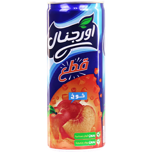 Natural Peach Juice Original 24x240ml  عصير اورجينال خوخ بالحبيبات