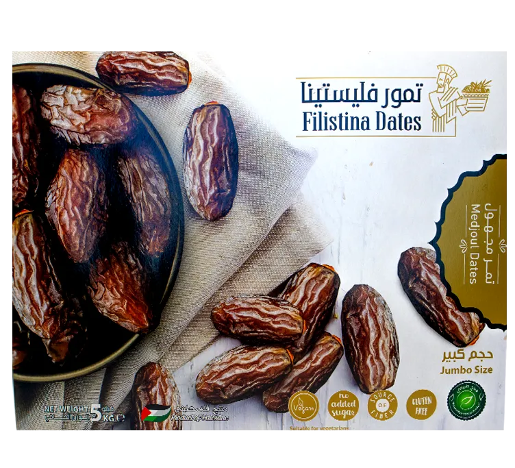 Phlistina Medjoul Dates Jumbo Gold 5Kg  فليستينا تمر مجهول جامبو دهبي